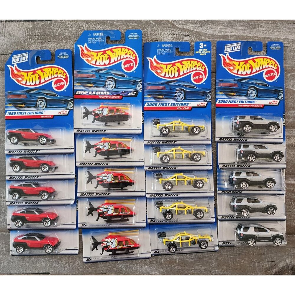 Hot Wheels Lot of 20 Die-cast Cars Roll Cage‎ Isuzu Propper Chopper Jeepster
